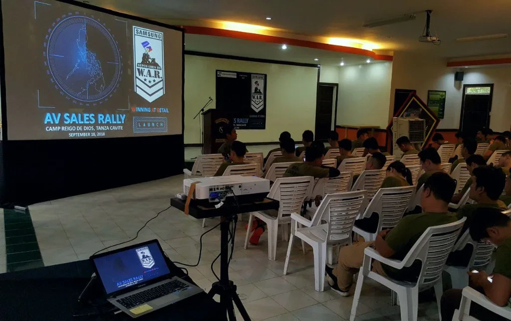 Executive seminar and corporate meeting setup