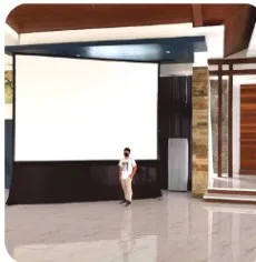 Package A: 9x12 ft (180 inch) Screen Setup