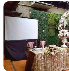 Package B: 6x6 ft (100 inch) Screen Setup