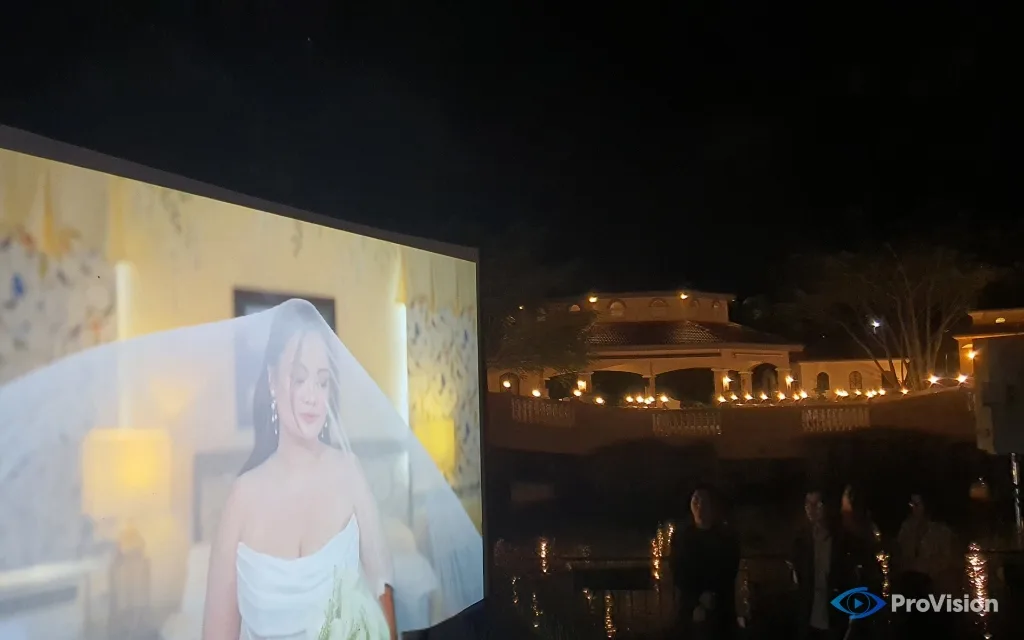 Waterfront reception projection